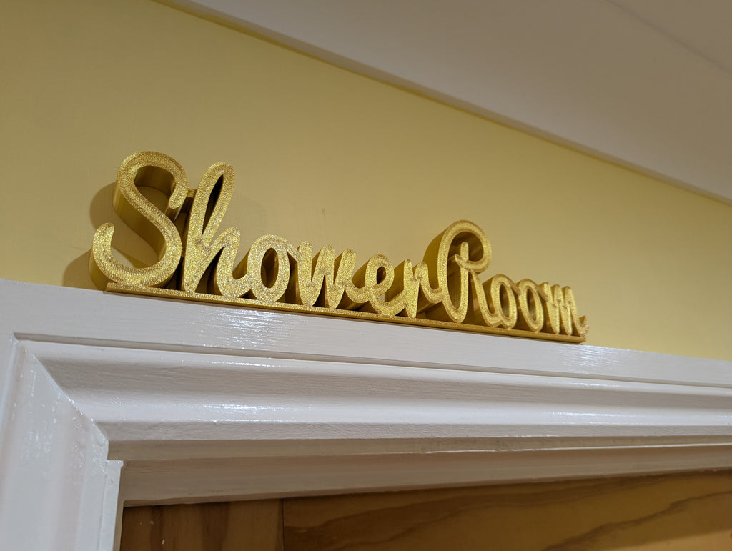 Shower Room Door Sign, Toilet Door Sign, Plaque for Toilet, Custom Door Sign, The Loo, Toilet Sign, Door Topper, Bathroom Sign, Above Door