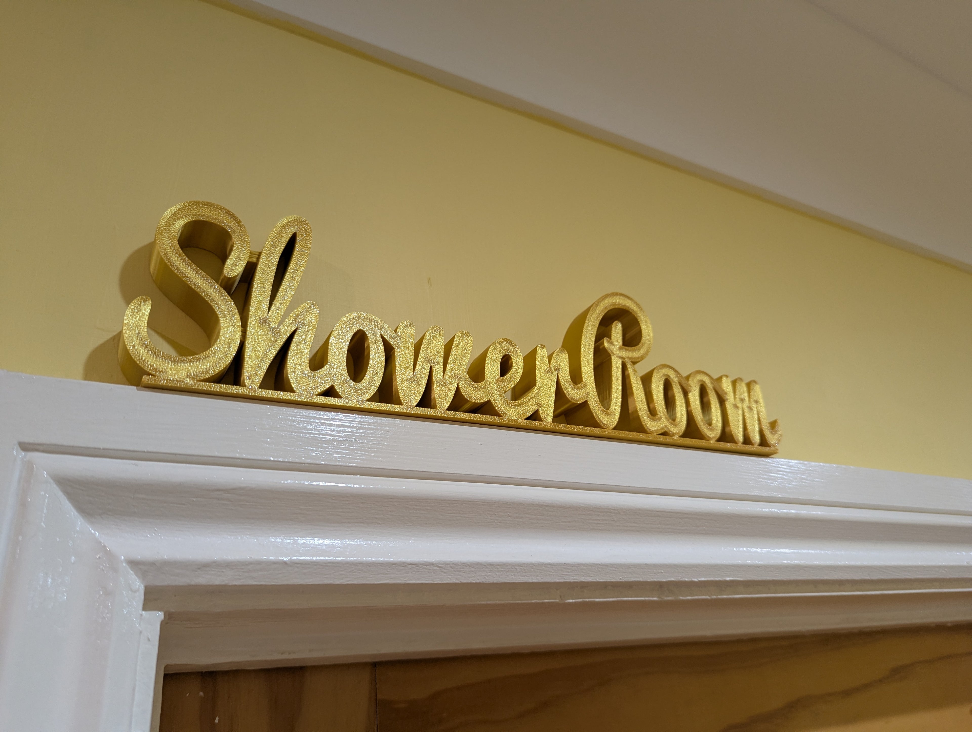 Shower Room Door Sign, Toilet Door Sign, Plaque for Toilet, Custom Door Sign, The Loo, Toilet Sign, Door Topper, Bathroom Sign, Above Door