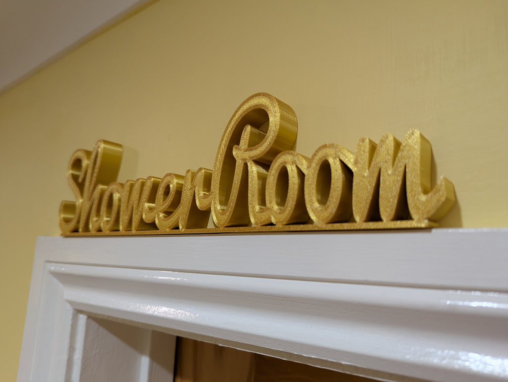 Shower Room Door Sign, Toilet Door Sign, Plaque for Toilet, Custom Door Sign, The Loo, Toilet Sign, Door Topper, Bathroom Sign, Above Door