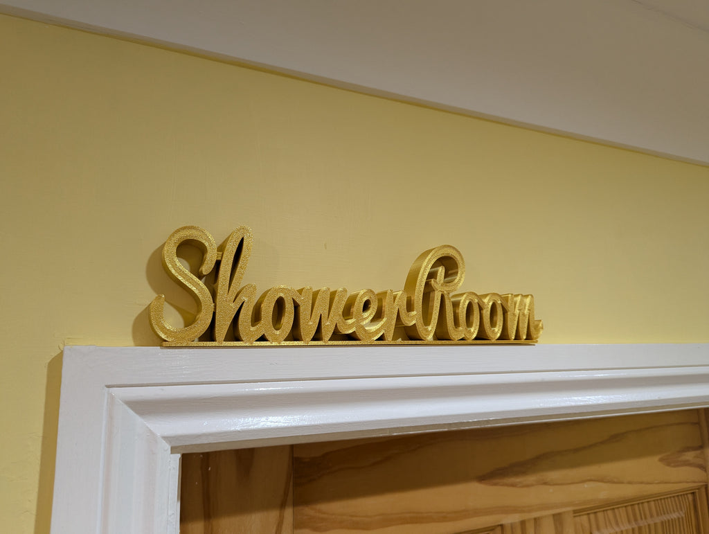 Shower Room Door Sign, Toilet Door Sign, Plaque for Toilet, Custom Door Sign, The Loo, Toilet Sign, Door Topper, Bathroom Sign, Above Door