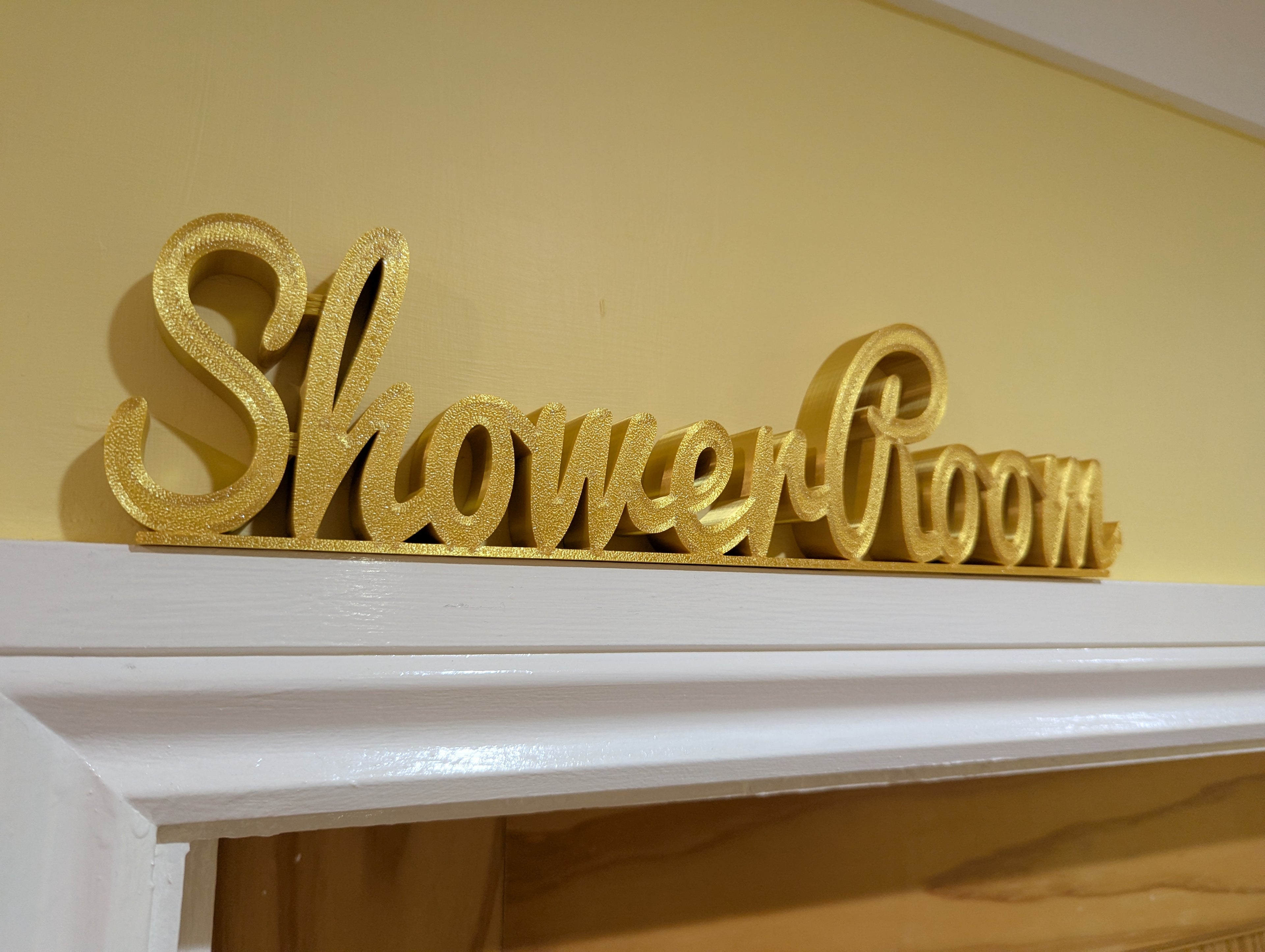 Shower Room Door Sign, Toilet Door Sign, Plaque for Toilet, Custom Door Sign, The Loo, Toilet Sign, Door Topper, Bathroom Sign, Above Door