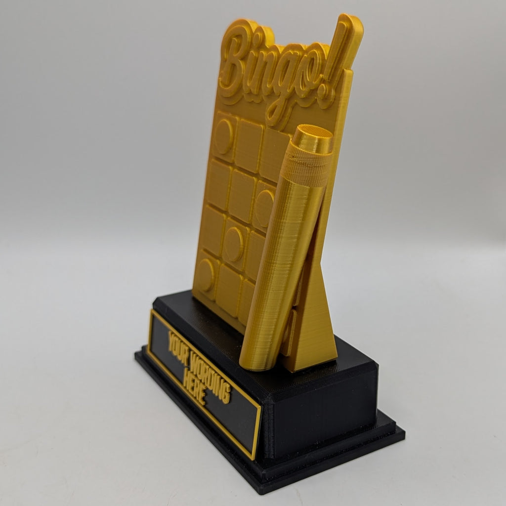 Personalised Bingo Trophy, Bingo Award Gift, Bingo Joke Gift, Custom Trophy Award, Bingo Card Shaped Gift, Best Bing Award, Bingo Lover