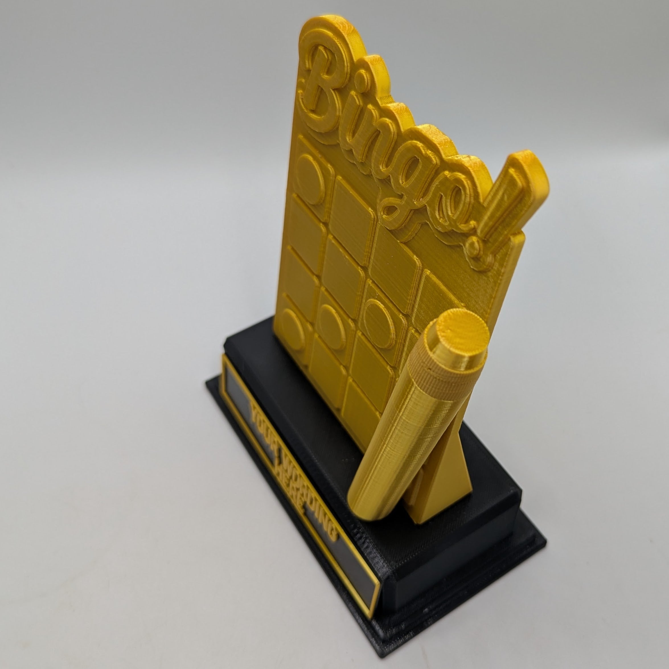 Personalised Bingo Trophy, Bingo Award Gift, Bingo Joke Gift, Custom Trophy Award, Bingo Card Shaped Gift, Best Bing Award, Bingo Lover