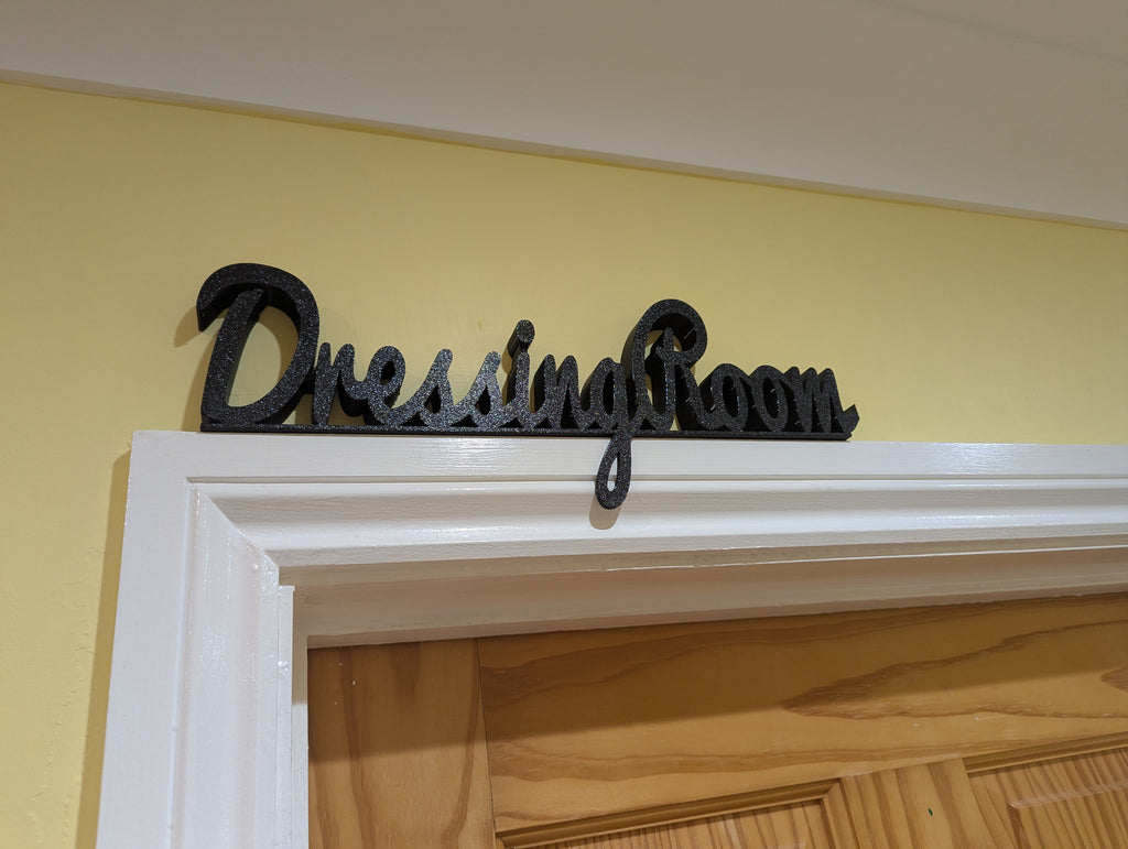 Dressing Room Door Sign, Bedroom Door Sign, Utility Room, Toilet Door Sign, Bathroom Door Sign, Custom Door Sign, Utility Sign, Door topper