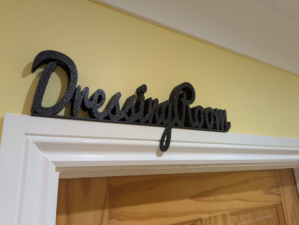 Dressing Room Door Sign, Bedroom Door Sign, Utility Room, Toilet Door Sign, Bathroom Door Sign, Custom Door Sign, Utility Sign, Door topper