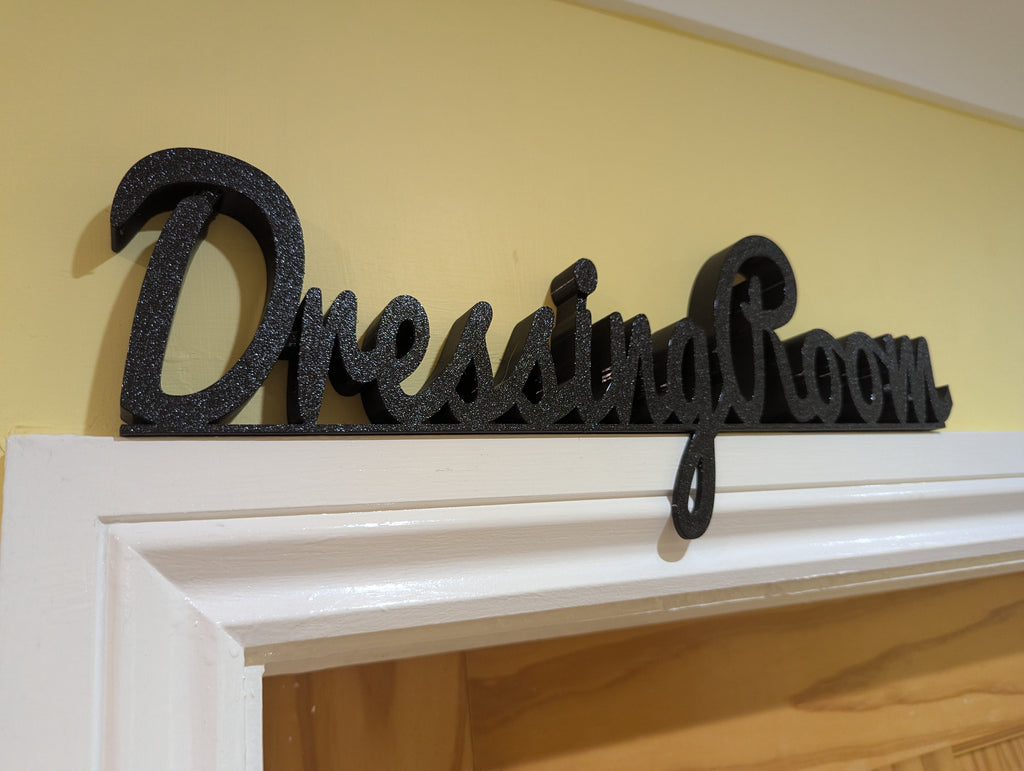 Dressing Room Door Sign, Bedroom Door Sign, Utility Room, Toilet Door Sign, Bathroom Door Sign, Custom Door Sign, Utility Sign, Door topper