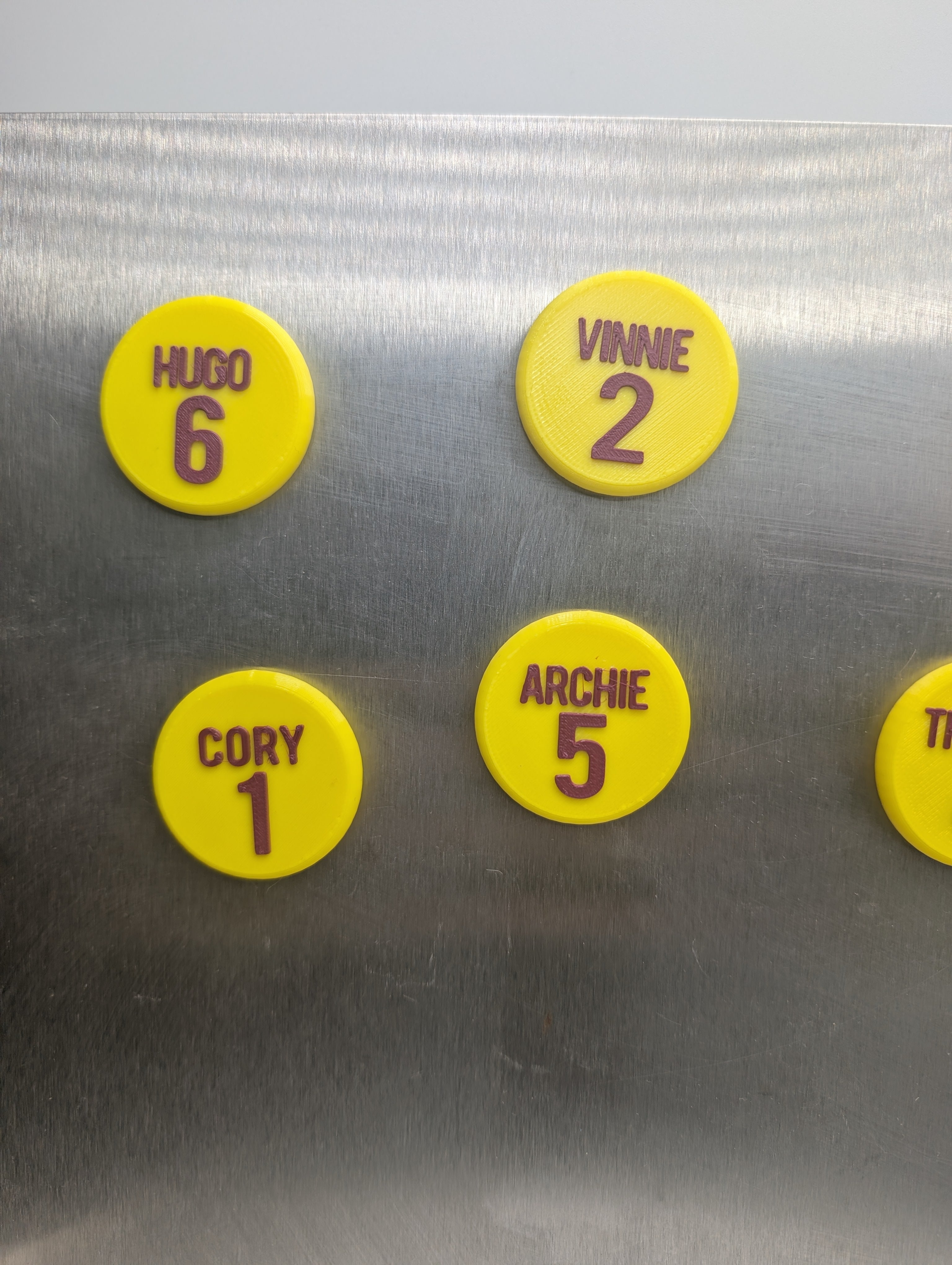 Personalised Round Football Magnet / Soccer Magnet / Football Party Bag Fillers / Football Team Magnets / Football Gift / Football Favour