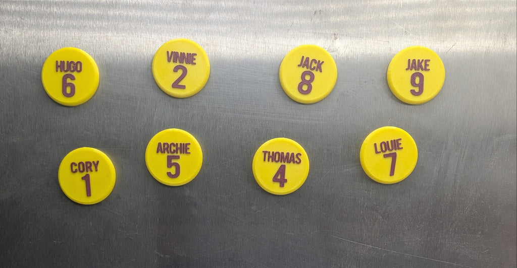 Personalised Round Football Magnet / Soccer Magnet / Football Party Bag Fillers / Football Team Magnets / Football Gift / Football Favour