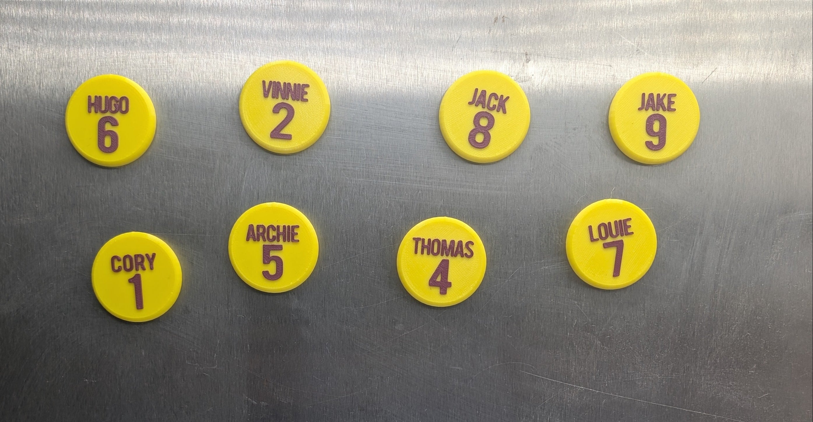 Personalised Round Football Magnet / Soccer Magnet / Football Party Bag Fillers / Football Team Magnets / Football Gift / Football Favour