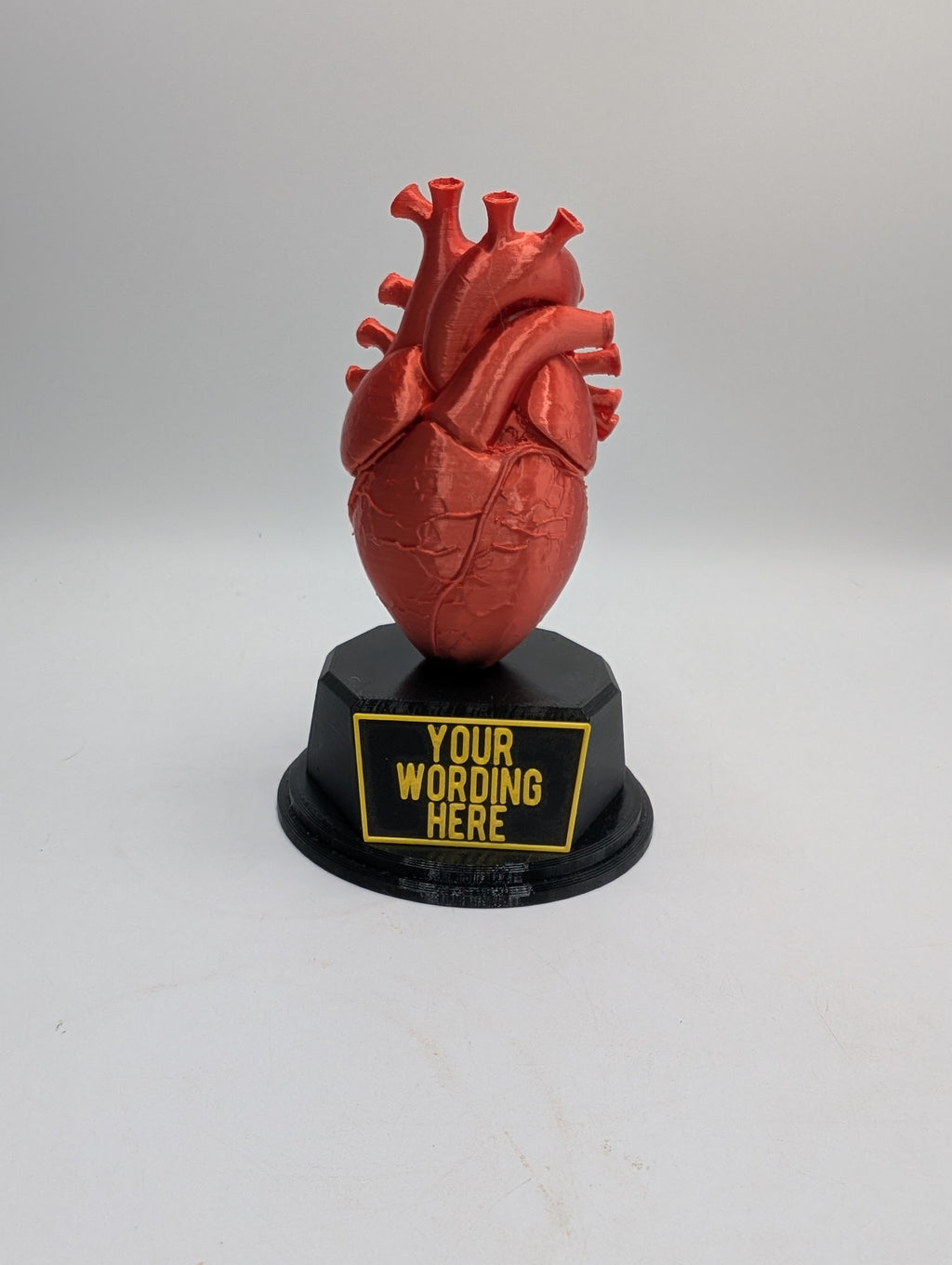 Personalised Heart Trophy, Heart Shape Gift, Heart Doctor Award, Human Heart Gift, Custom Award, Doctor Trophy Award, Custom Heart Award