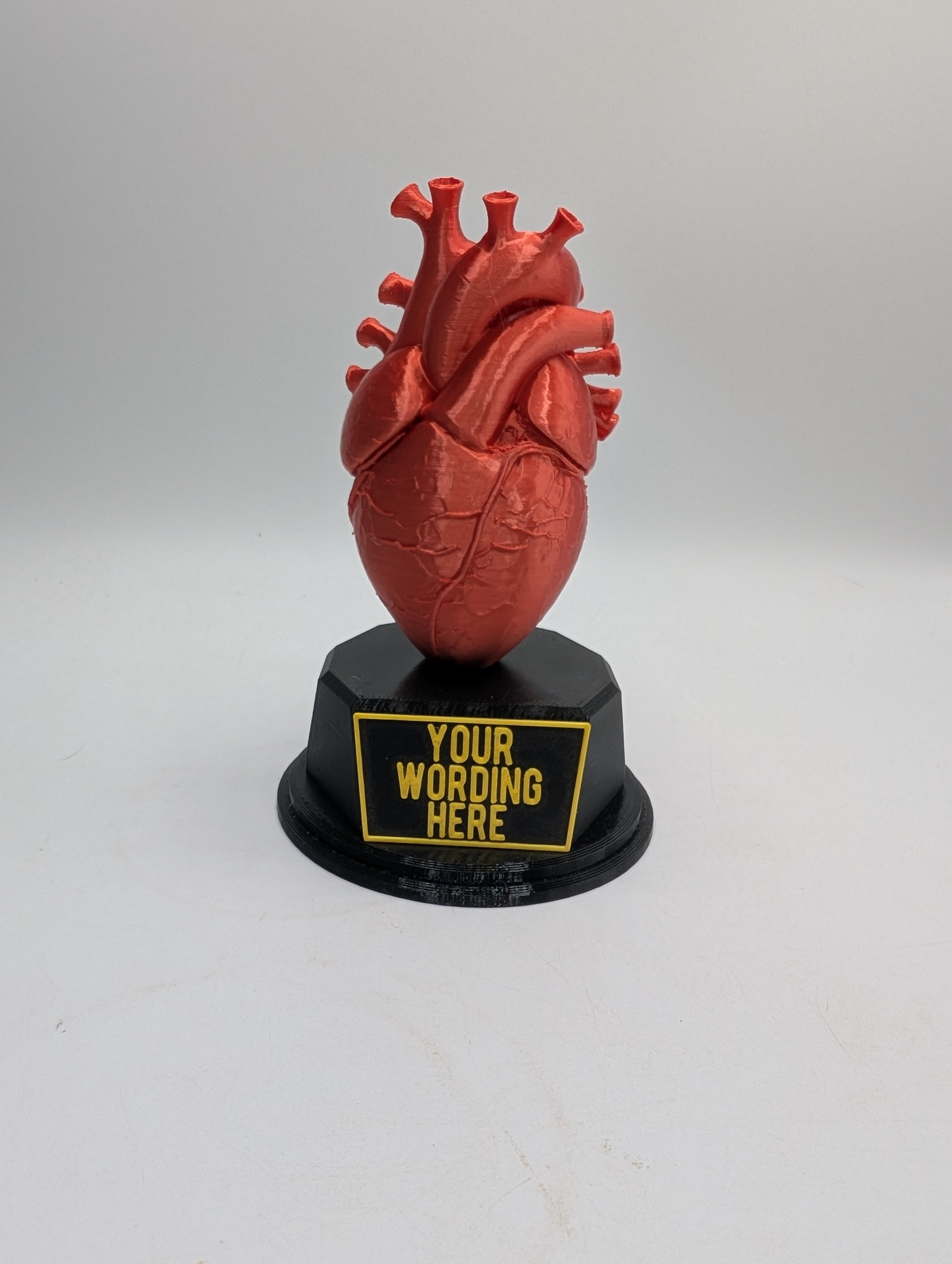 Personalised Heart Trophy, Heart Shape Gift, Heart Doctor Award, Human Heart Gift, Custom Award, Doctor Trophy Award, Custom Heart Award