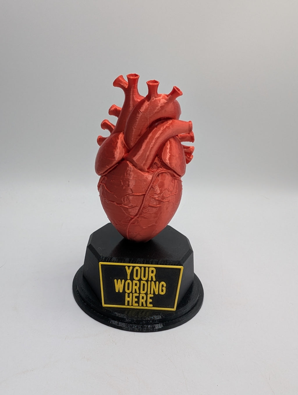 Personalised Heart Trophy, Heart Shape Gift, Heart Doctor Award, Human Heart Gift, Custom Award, Doctor Trophy Award, Custom Heart Award