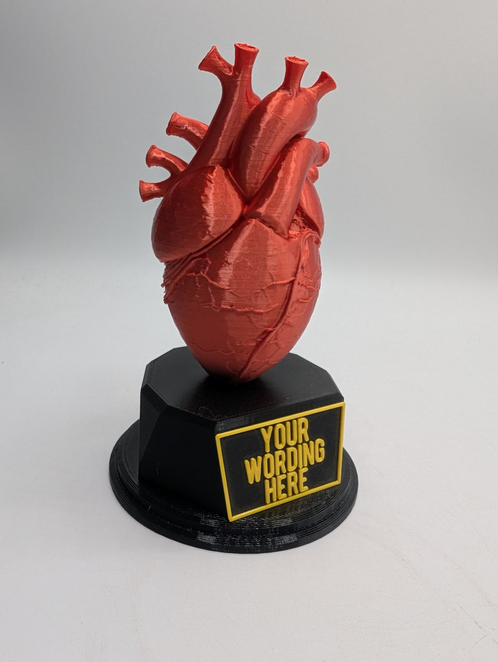 Personalised Heart Trophy, Heart Shape Gift, Heart Doctor Award, Human Heart Gift, Custom Award, Doctor Trophy Award, Custom Heart Award