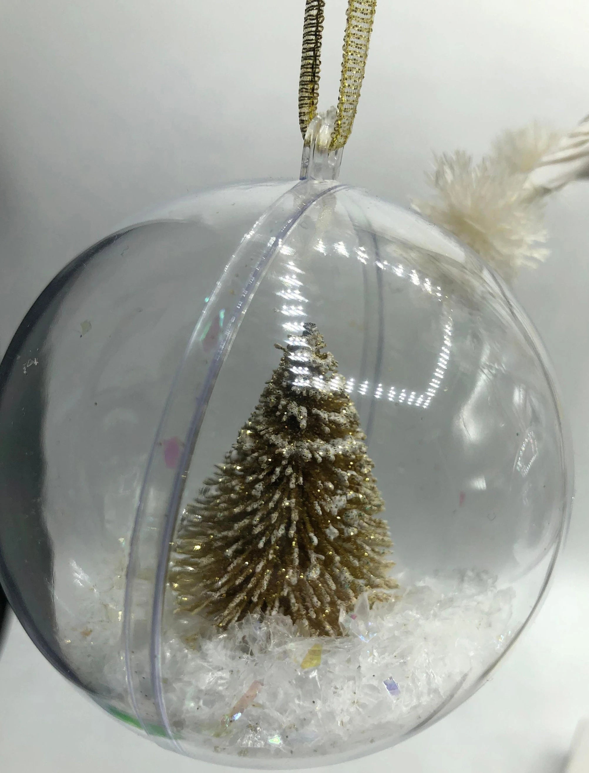 Personalised Glitter Tree Snow Globe Christmas Bauble / Tree Personalised Decoration / Name Bauble / Personalised Christmas Ornament Gift