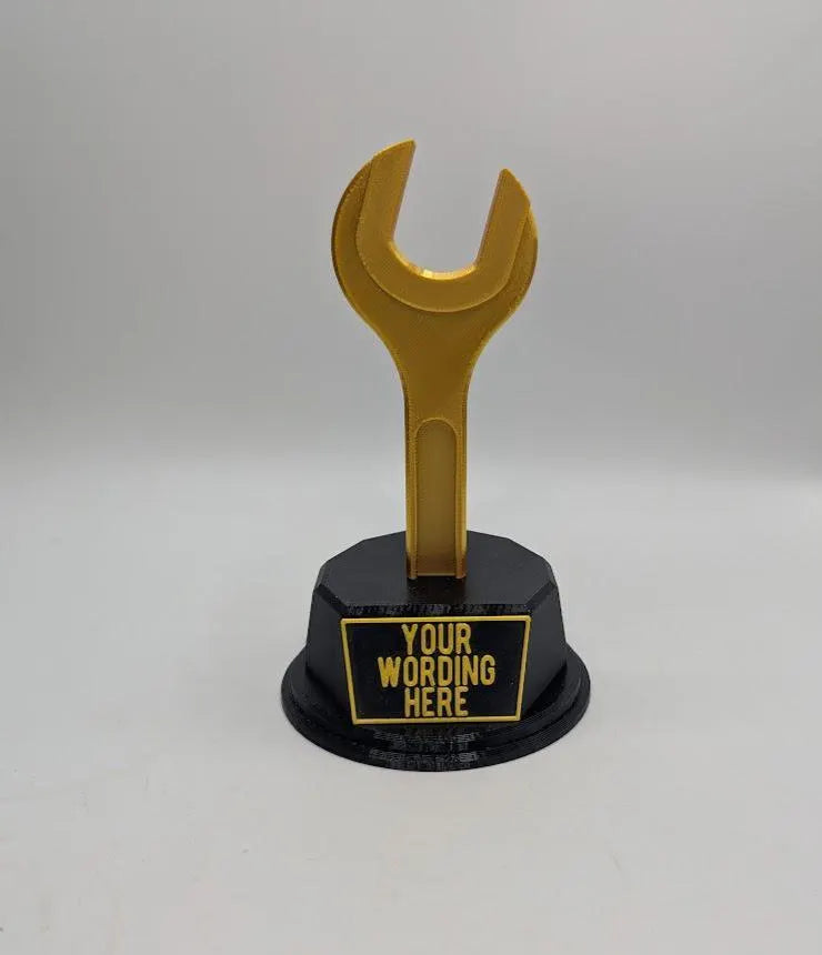 Personalised Spanner Trophy, Spanner Shaped Award, Custom Trophy Gift, Builder Trophy, Carpenter Gift, Custom Spanner Award, Workman Trophy