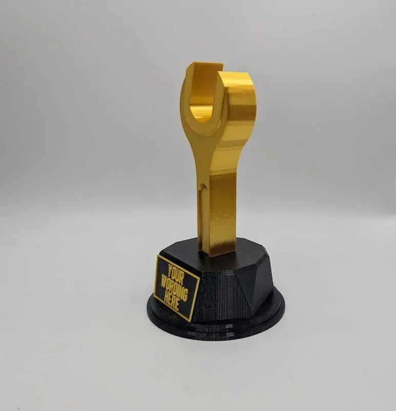 Personalised Spanner Trophy, Spanner Shaped Award, Custom Trophy Gift, Builder Trophy, Carpenter Gift, Custom Spanner Award, Workman Trophy