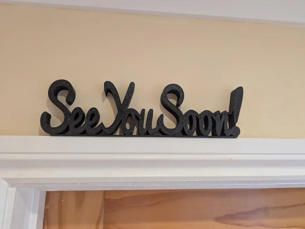 See You Soon Door Sign, Exit Door Sign, Door Topper, Custom Door Sign, Goodbye Wall Sign, Above Door Sign, Quirky Sign, Bye Hall Sign