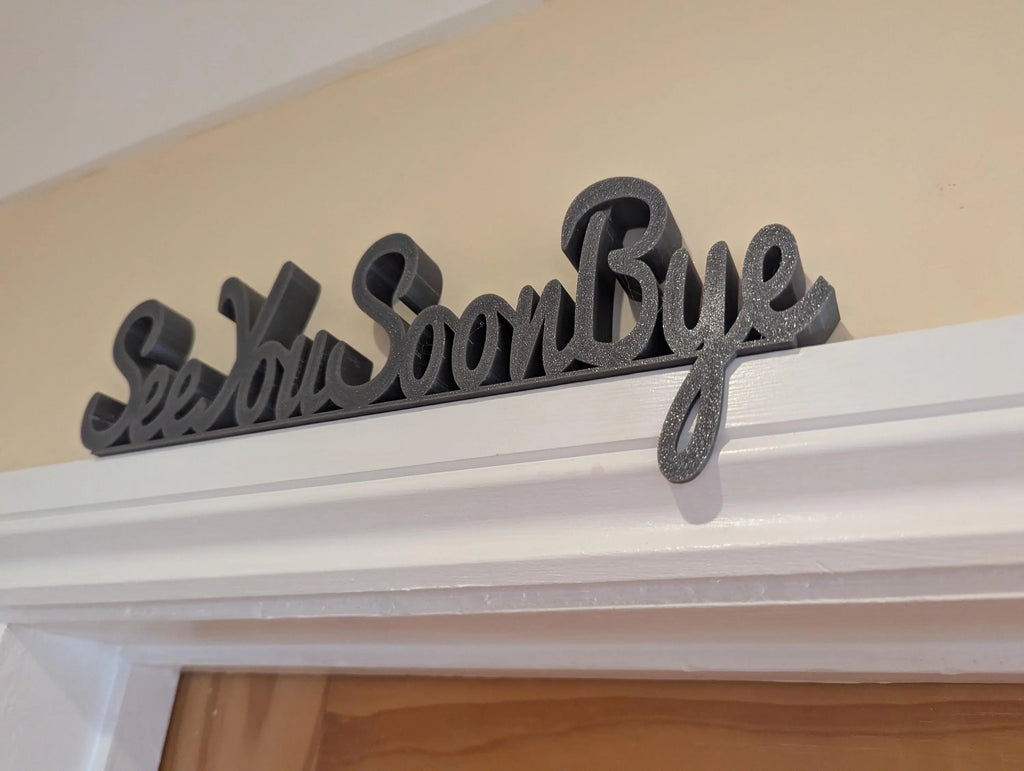 See You Soon Door Sign, Exit Door Sign, Door Topper, Custom Door Sign, Goodbye Wall Sign, Above Door Sign, Quirky Sign, Bye Hall Sign