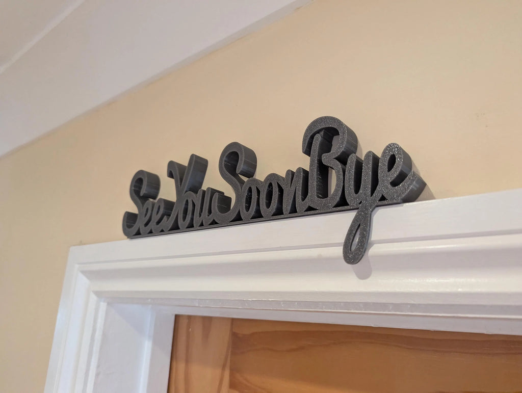 See You Soon Door Sign, Exit Door Sign, Door Topper, Custom Door Sign, Goodbye Wall Sign, Above Door Sign, Quirky Sign, Bye Hall Sign
