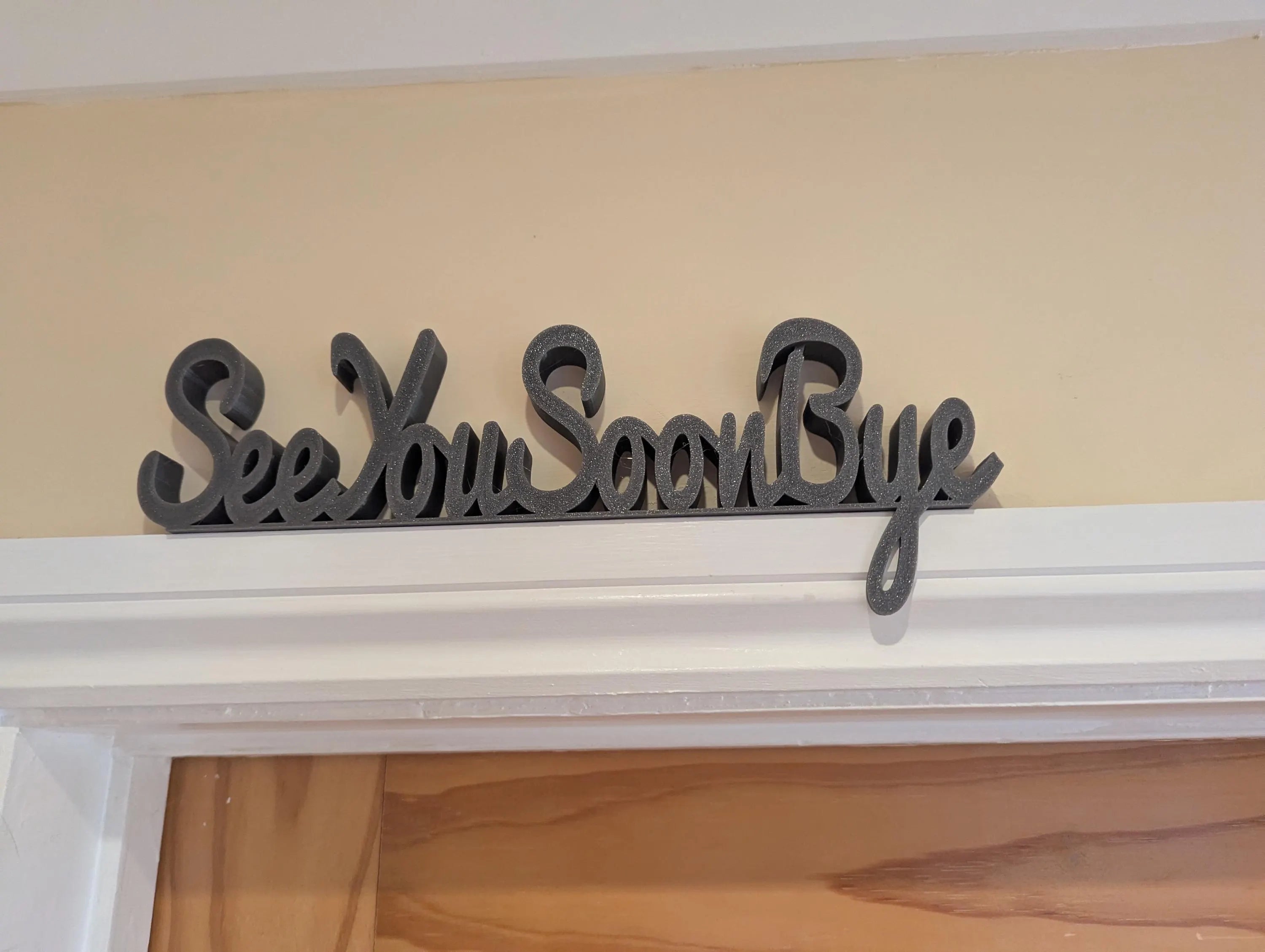See You Soon Door Sign, Exit Door Sign, Door Topper, Custom Door Sign, Goodbye Wall Sign, Above Door Sign, Quirky Sign, Bye Hall Sign