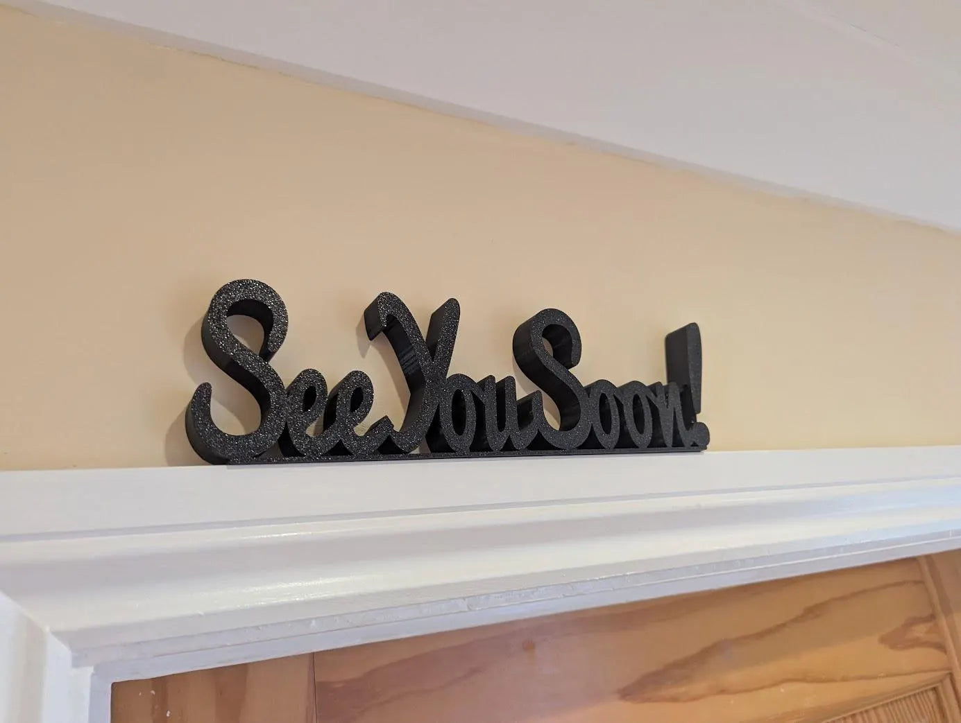 See You Soon Door Sign, Exit Door Sign, Door Topper, Custom Door Sign, Goodbye Wall Sign, Above Door Sign, Quirky Sign, Bye Hall Sign