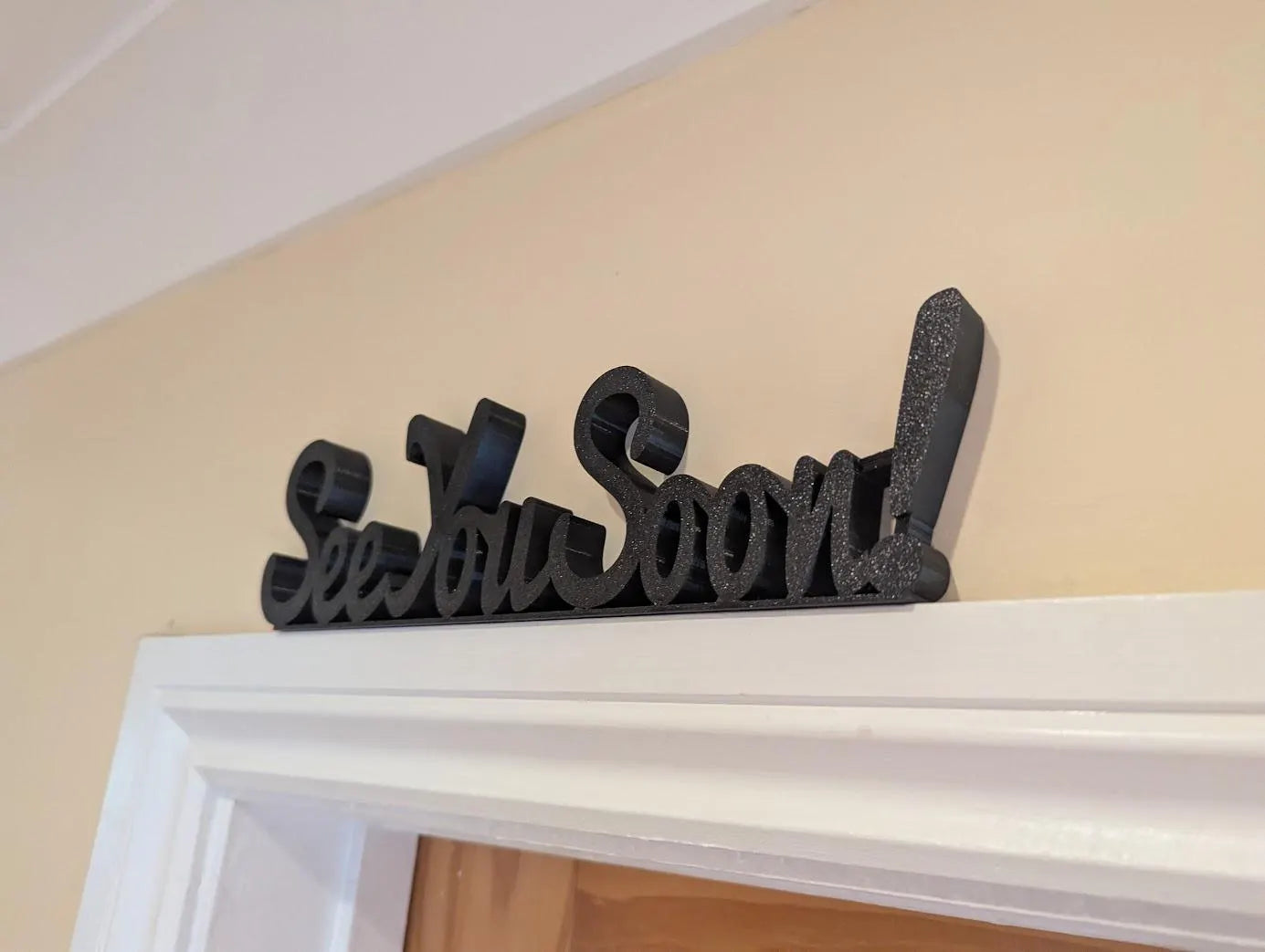 See You Soon Door Sign, Exit Door Sign, Door Topper, Custom Door Sign, Goodbye Wall Sign, Above Door Sign, Quirky Sign, Bye Hall Sign