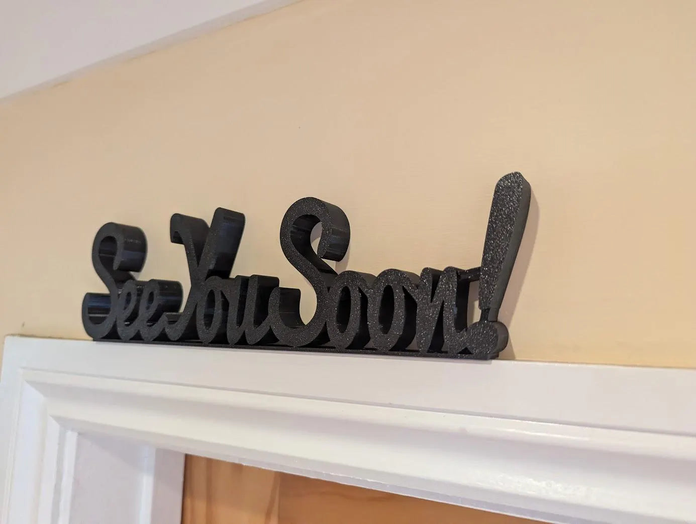 See You Soon Door Sign, Exit Door Sign, Door Topper, Custom Door Sign, Goodbye Wall Sign, Above Door Sign, Quirky Sign, Bye Hall Sign