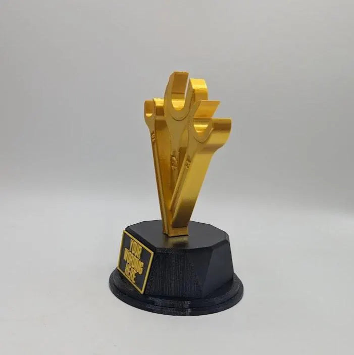 Personalised Set Of Spanners Trophy, Spanners Shaped Award, Custom Trophy Gift, Builder Trophy, Carpenter Gift, Custom Spanners Award