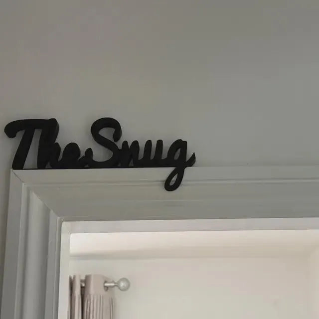 The Snug Door Sign, Snug Door Sign, Door Topper, Custom Door Sign, Snug Wall Sign, Above Door Sign, Quirky Door Sign, Room Sign