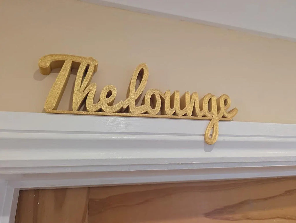 The Lounge Door Sign, Home Lounge Door Sign, Room Door Sign, Door Topper, Custom Door Sign, Lounge Sign, Front Room Door Sign, Living Room