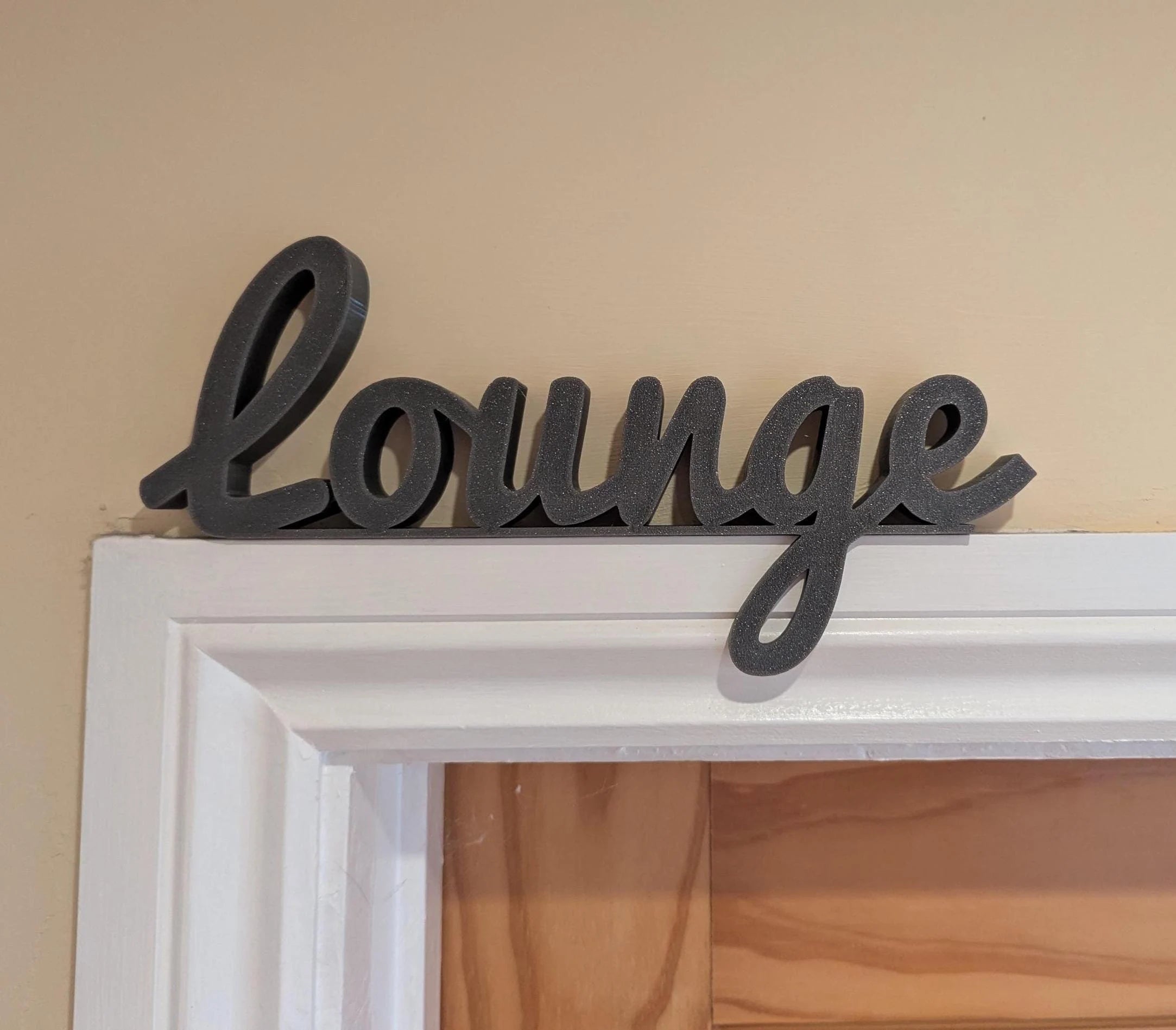 The Lounge Door Sign, Home Lounge Door Sign, Room Door Sign, Door Topper, Custom Door Sign, Lounge Sign, Front Room Door Sign, Living Room