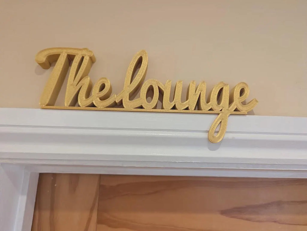 The Lounge Door Sign, Home Lounge Door Sign, Room Door Sign, Door Topper, Custom Door Sign, Lounge Sign, Front Room Door Sign, Living Room