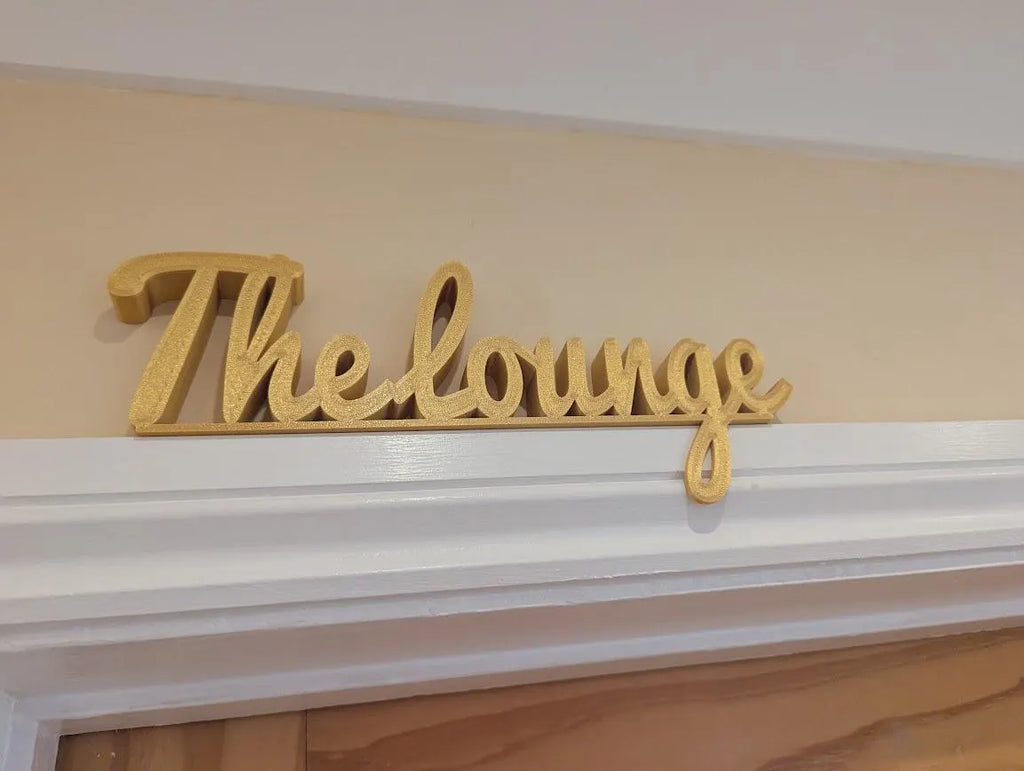 The Lounge Door Sign, Home Lounge Door Sign, Room Door Sign, Door Topper, Custom Door Sign, Lounge Sign, Front Room Door Sign, Living Room