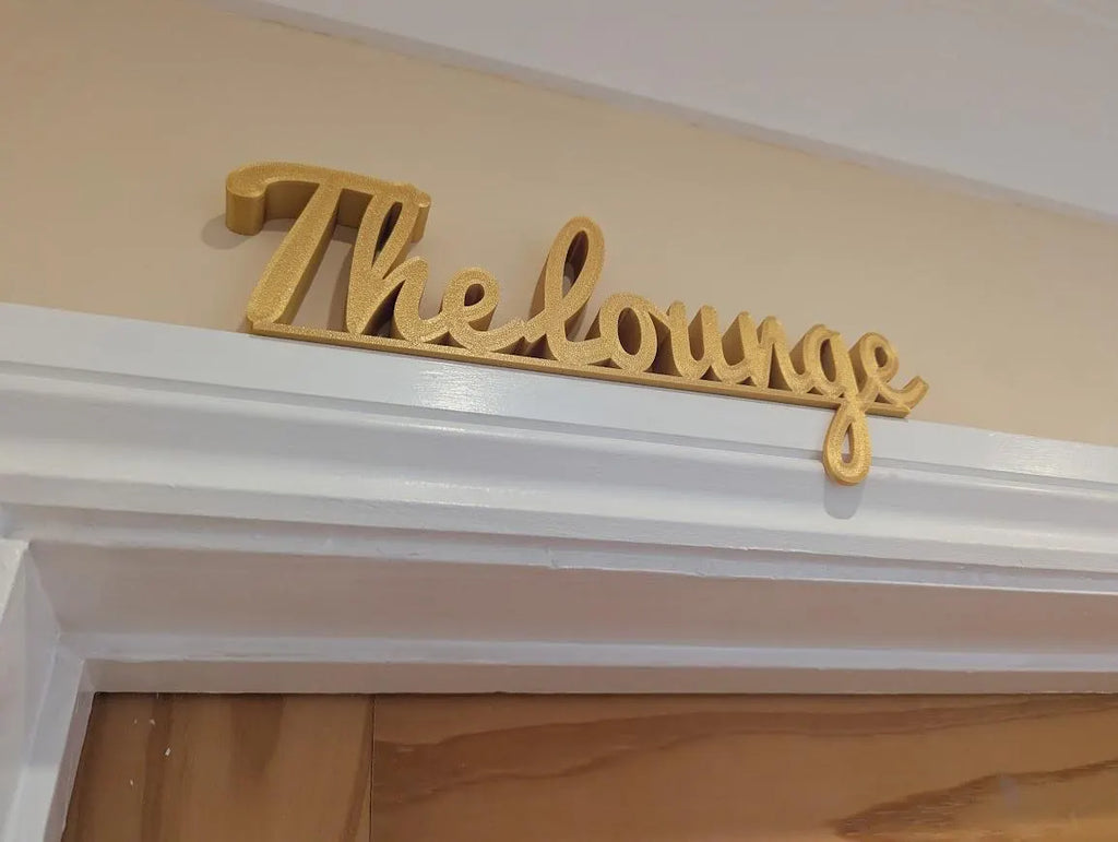 The Lounge Door Sign, Home Lounge Door Sign, Room Door Sign, Door Topper, Custom Door Sign, Lounge Sign, Front Room Door Sign, Living Room