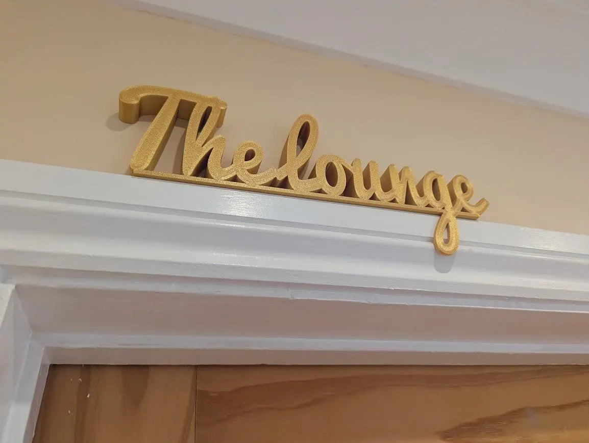 The Lounge Door Sign, Home Lounge Door Sign, Room Door Sign, Door Topper, Custom Door Sign, Lounge Sign, Front Room Door Sign, Living Room
