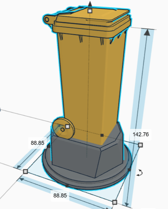 Personalised Wheelie Bin Trophy, Bin Award Gift, Custom Trophy Gift, Trashcan Trophy Award, Office Trophy, Refuse Worker Award, Joke Bin