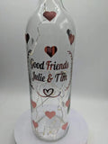 Your Wording LED Bottle, Personalised Light Up Bottle, Birthday Gift, Gift For Friend, Keepsake Gift, Christmas Light Up Gift