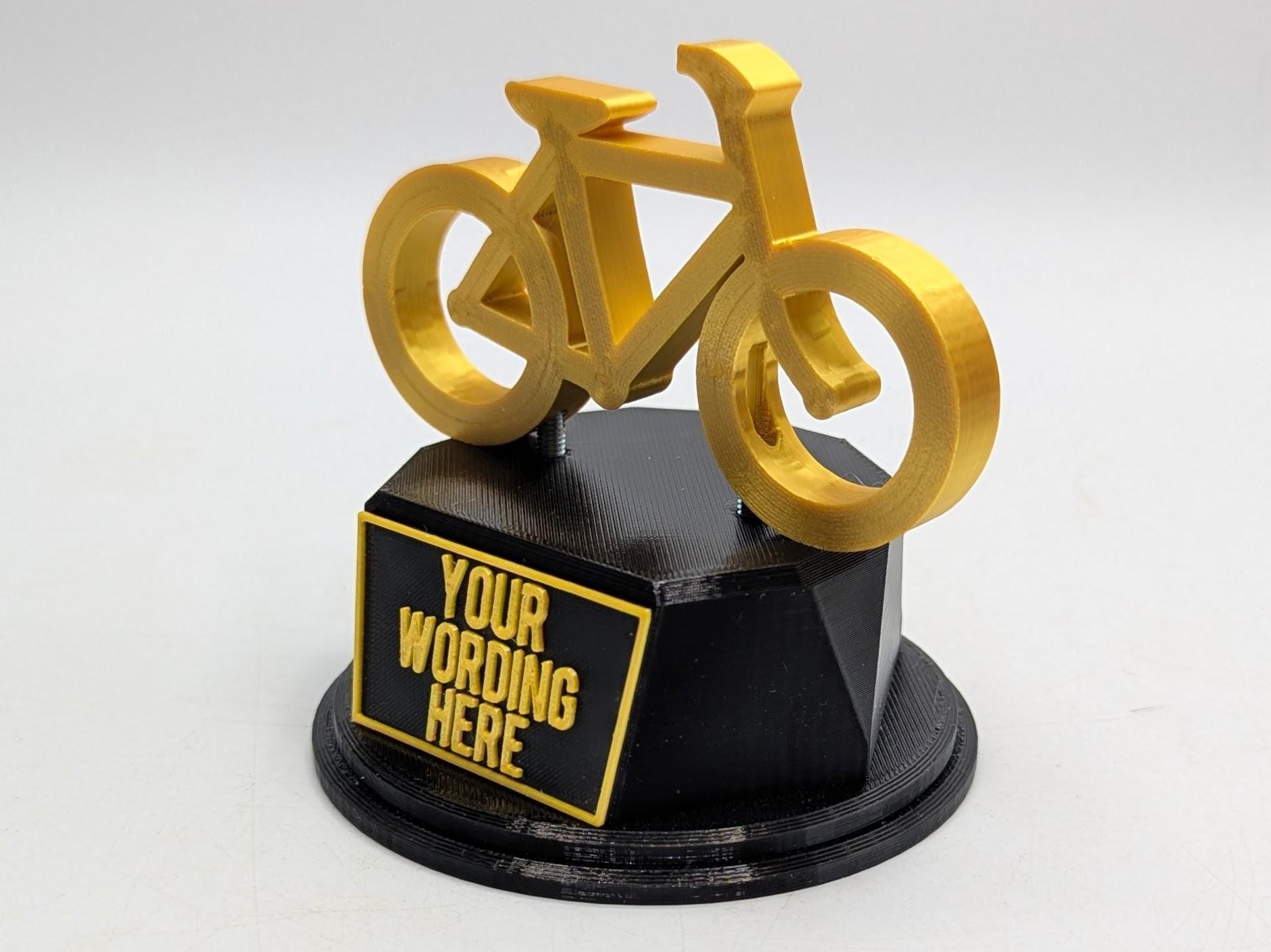 Personalised Cycling Trophy, Cyclist Gift, Bike Trophy, Road Cyclist Award, Custom Trophy, Office Trophy, Cycling Lover, Cycling Competition