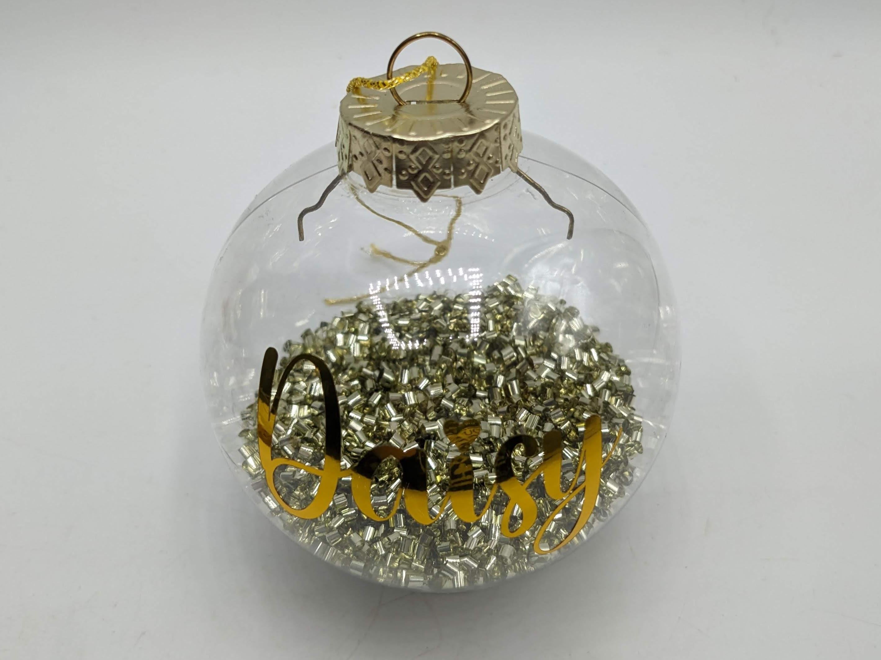 Personalised Christmas Bauble / Memorial Bauble / Tree Personalised Decoration / Name Bauble / Personalised Christmas Ornament Gift / Bauble