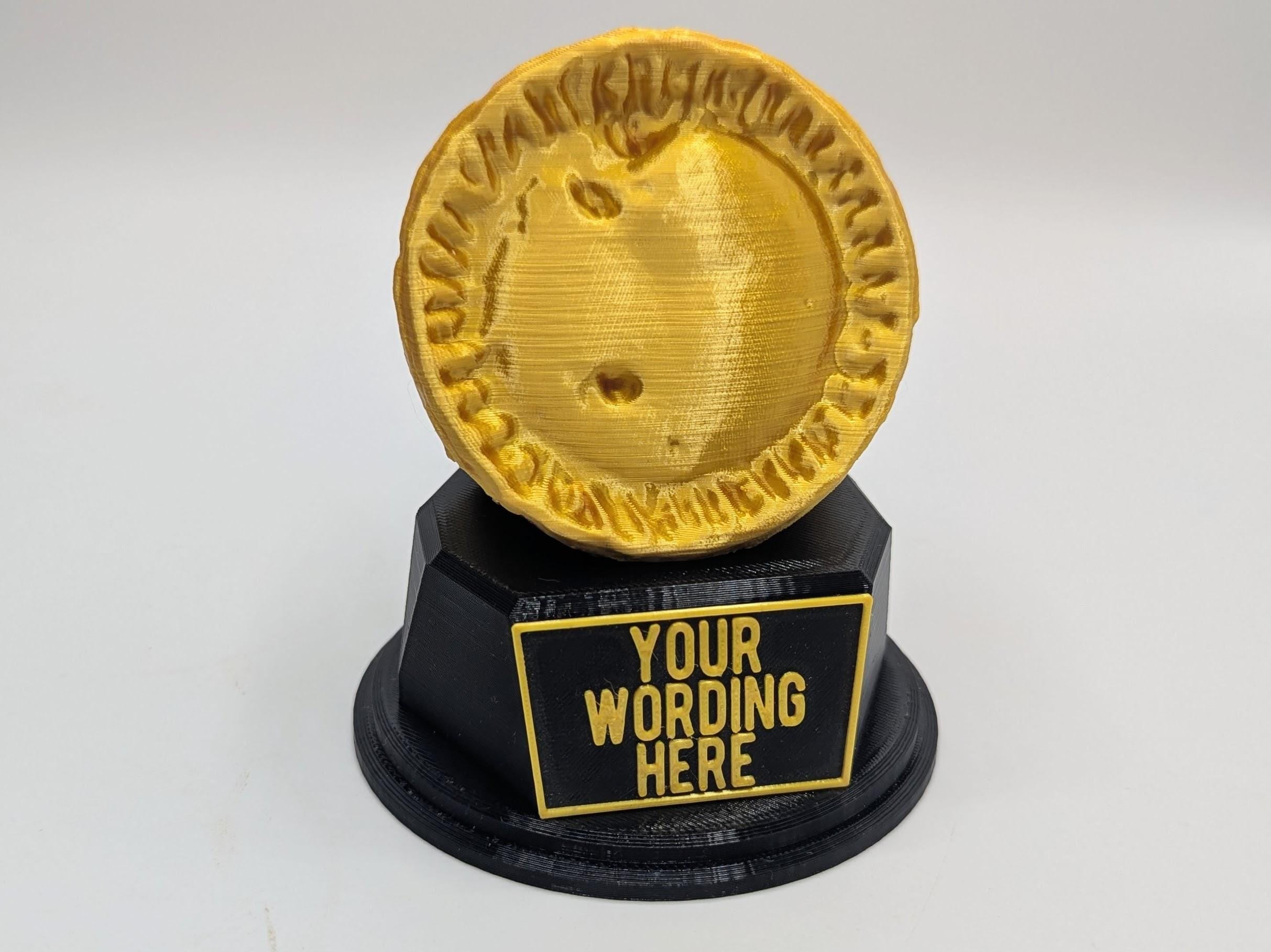 Personalised Pork Pie Trophy, Meat Pie Trophy, Pork Pie Award, Custom Trophy, Pork Pie Lover, Who Ate All The Pies, Gala Pie Trophy, Office