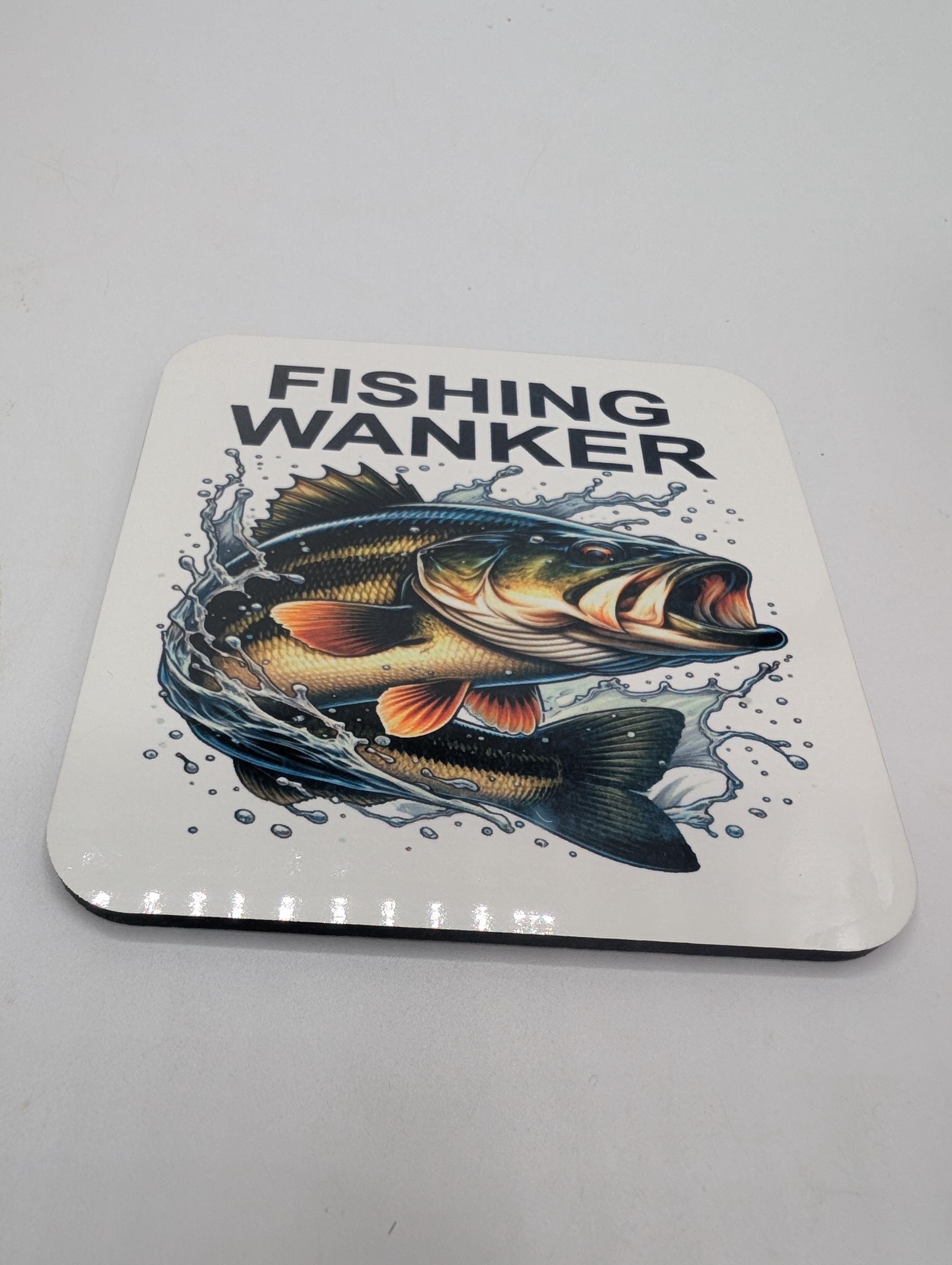 Fishing Wanker Coaster, Funny Gift for Fishermen, Fishing Gift, Fathers Day Gift, Gift for Him, Angler Gift, Joke Fishing Gift, Fishing Gift