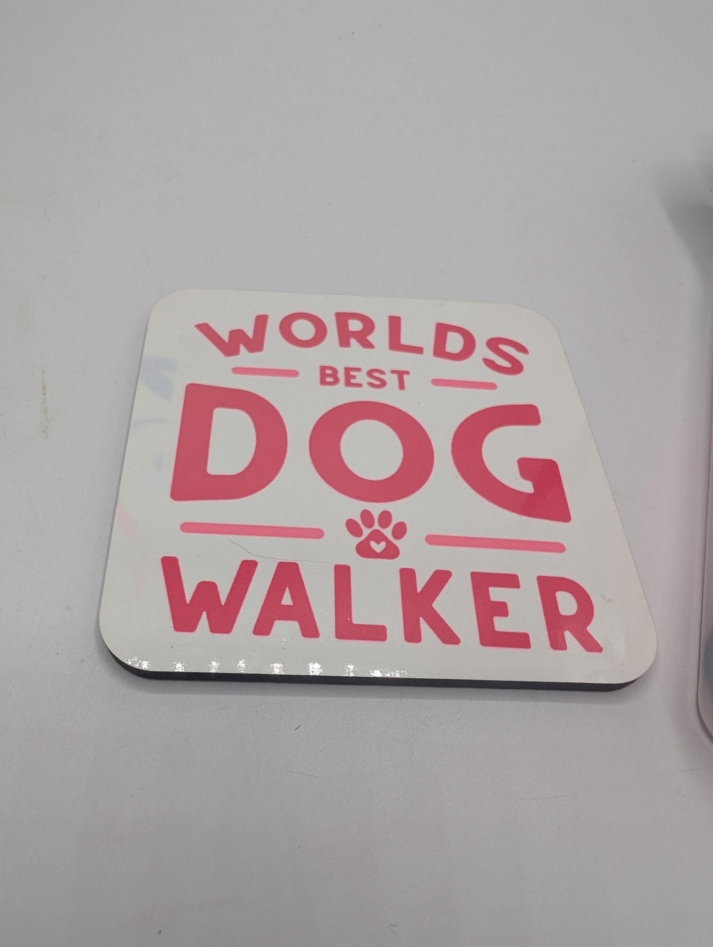 Dog Walker Coaster, Gift for Dog Walker, Under 5 Pound, Dog Walker Thank You, Best Dog Walker Gift, Dog Christmas Gift, Dog Walker Thank You