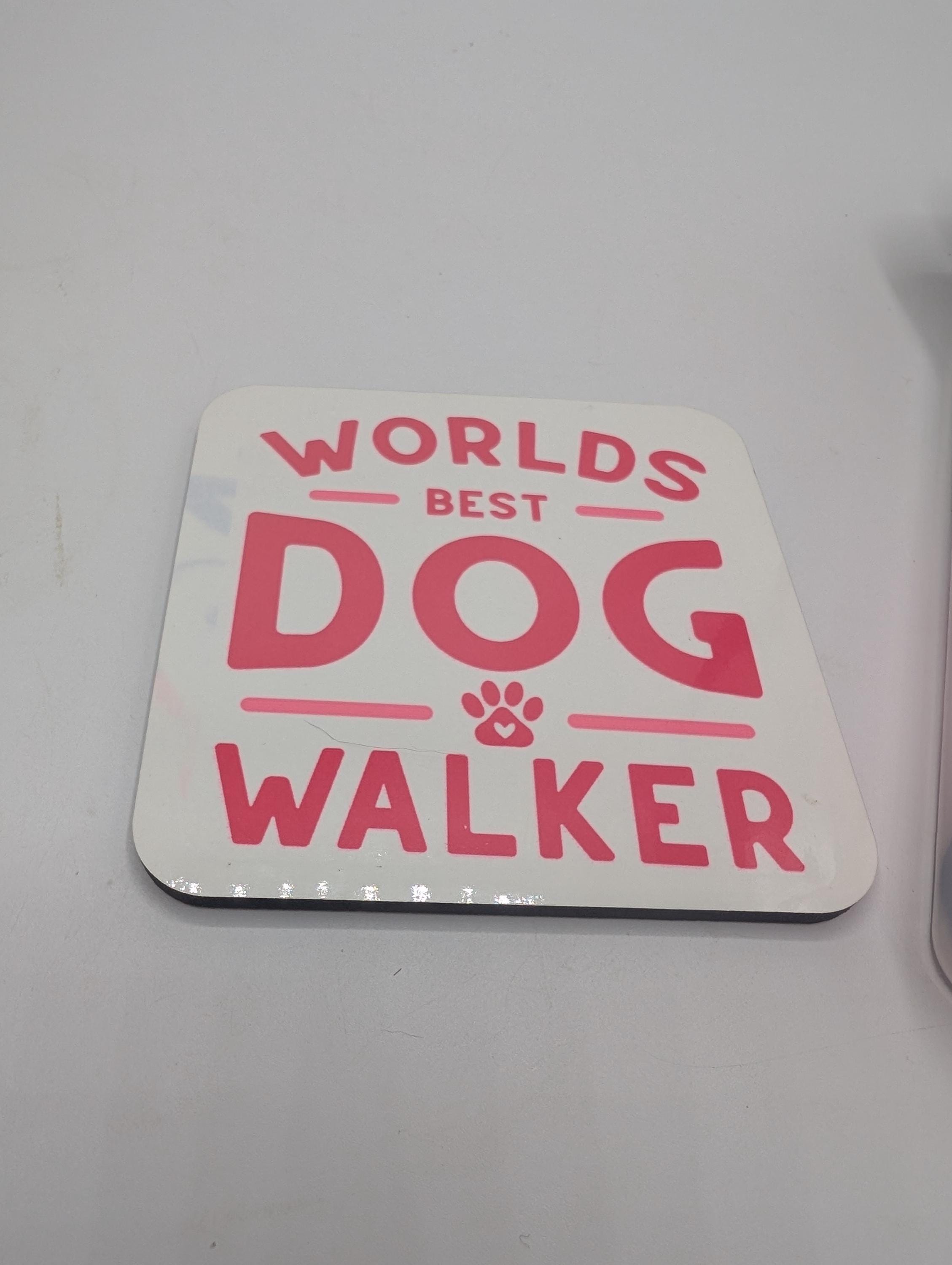 Dog Walker Coaster, Gift for Dog Walker, Under 5 Pound, Dog Walker Thank You, Best Dog Walker Gift, Dog Christmas Gift, Dog Walker Thank You