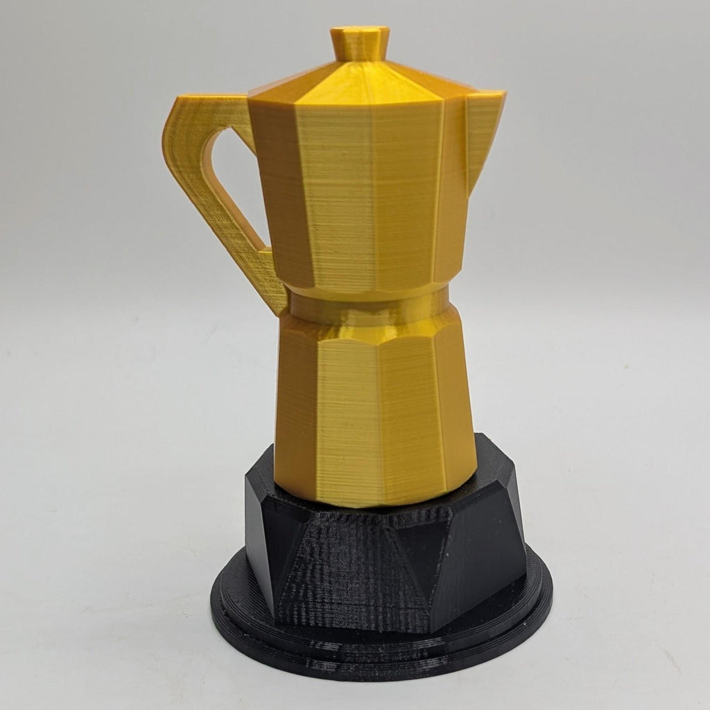 Personalised Coffee Maker Trophy, Coffee Pot Shape Gift,  Espresso Award Gift, Moka Pot Award, Custom Trophy Award, Coffee Lover Award Gift