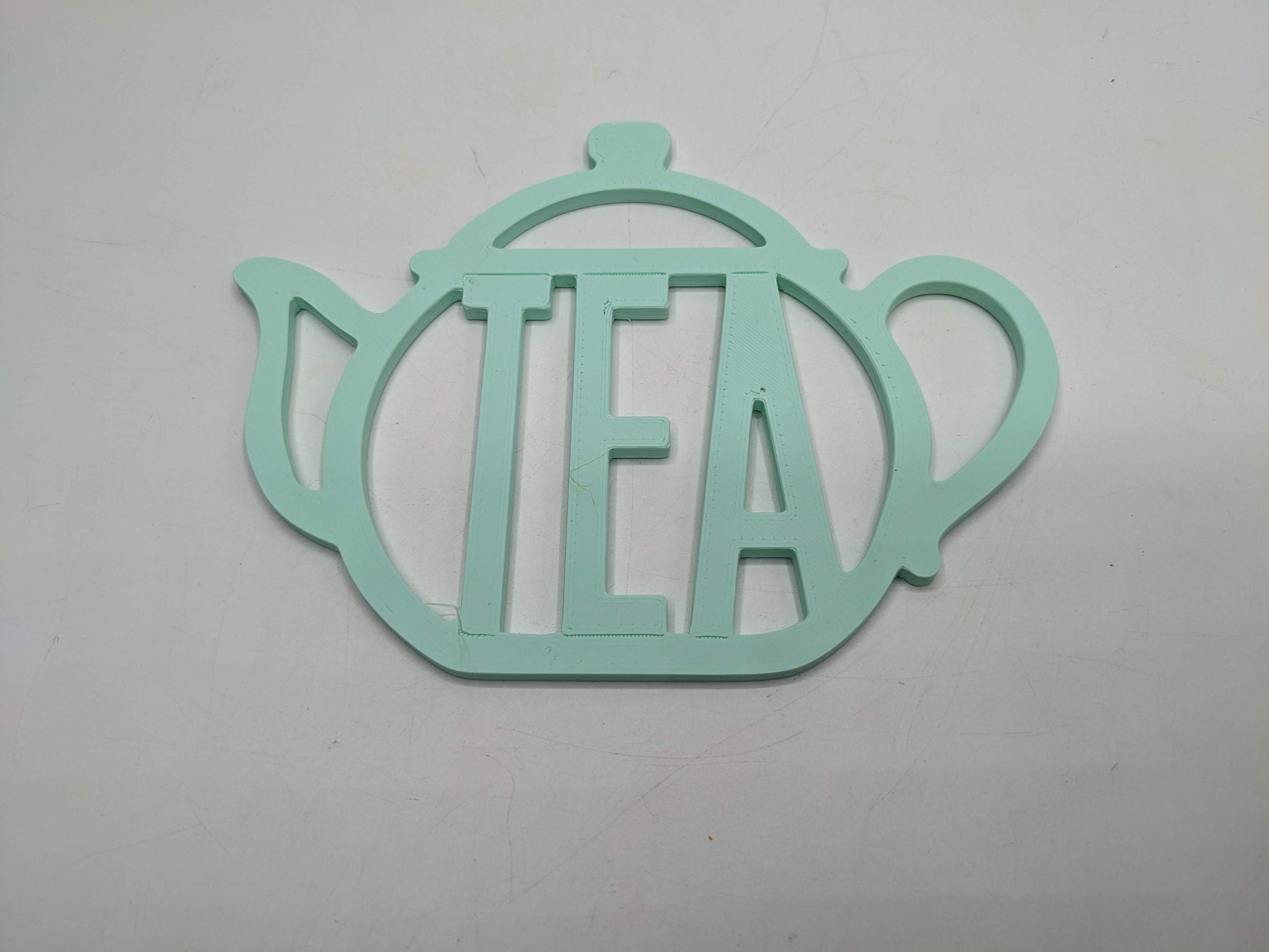 Tea Pot Coaster / Cup Of Tea Coaster / Tea Drink Mat / Pot Of Tea / Tea Lover Gift / Tea Cup Coaster / Home Decor Gift / Tea Pot Shape / Tea