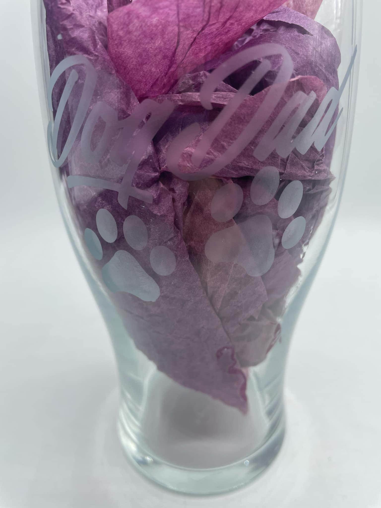 Etched Dog Dad Pint Glass / Father's Day Gift / Dad Gift / Anniversary Present / Christmas Gift / Gift for Dog Lover / Christmas Dog Gift