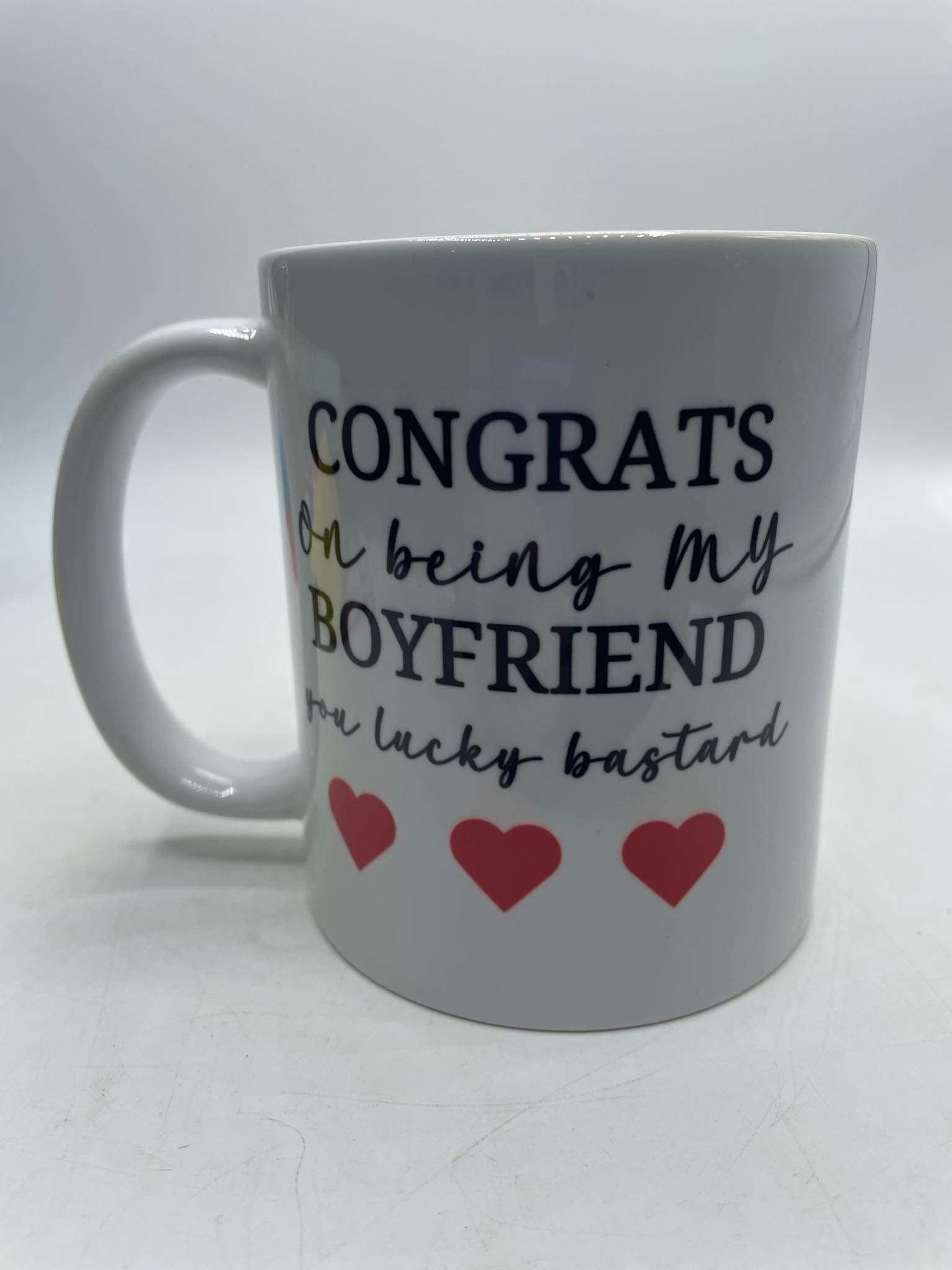 Congrats on being my Boyfriend Mug / Valentine Mug/ Funny Mug / Novelty Boyfriend Mug / Relationship Gift / Male Relationship Gift / Mug