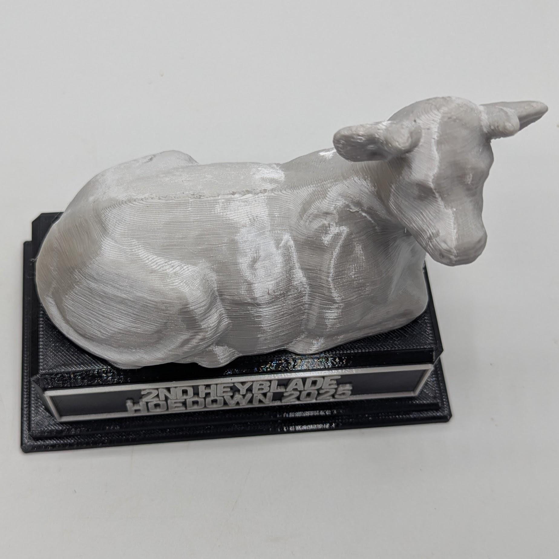 Personalised Cow Trophy, Farmer Cow Trophy, Gift for Cow Lover, Custom Trophy Gift, Cow Award Gift, Office Trophy, Animal Lover Award, Cow