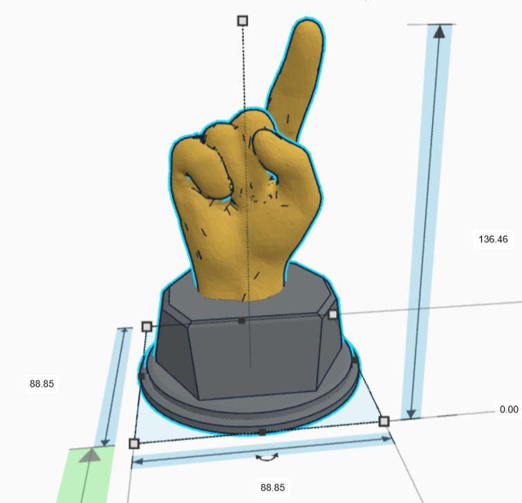 Personalised Pointy Finger Trophy, Finger Trophy, Index Finger Trophy, Joke Finger, Pointing Trophy, Office Award, Gift to friend Joke Award