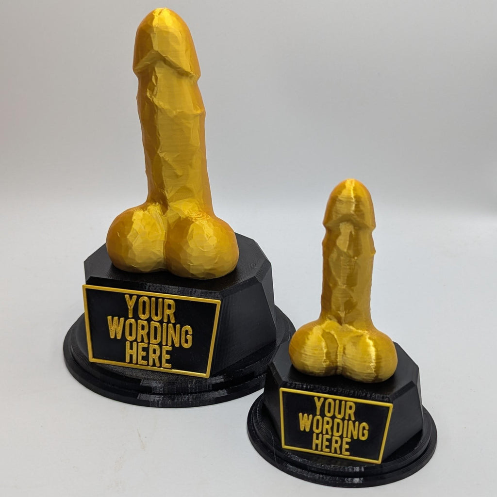 Personalised Penis Trophy, Willy Trophy, Knobhead Trophy, Dick Trophy, Penis Fun Trophy, Willy Award, Penis Award, Penis Joke Trophy, Willy